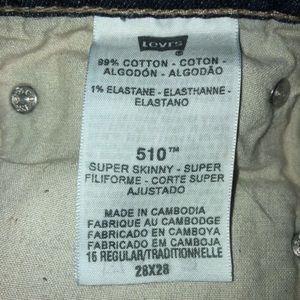 Levi's Shorts - Levi’s 510 skinny cut off shorts Levi's Shorts - Levi’s 510 skinny cut off shorts